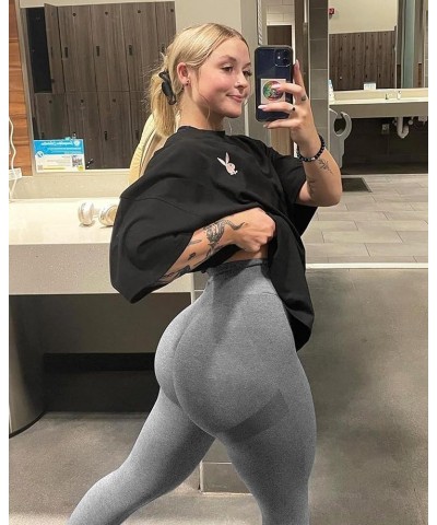 4 Piece Butt Lifting Workout Leggings for Women, Seamless Gym Scrunch Booty Lifting Sets 4packs(2black+blue+grey) $31.35 Acti...