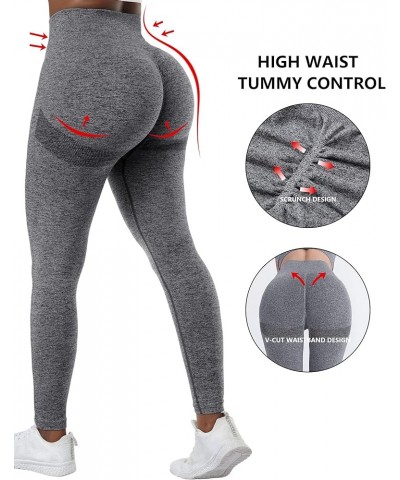 4 Piece Butt Lifting Workout Leggings for Women, Seamless Gym Scrunch Booty Lifting Sets 4packs(2black+blue+grey) $31.35 Acti...