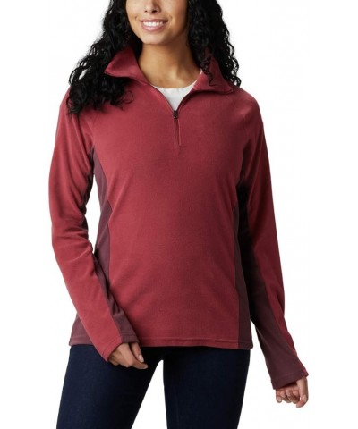 Women's Glacial Iv Half Zip Marsala Red/Malbec $24.42 Jackets