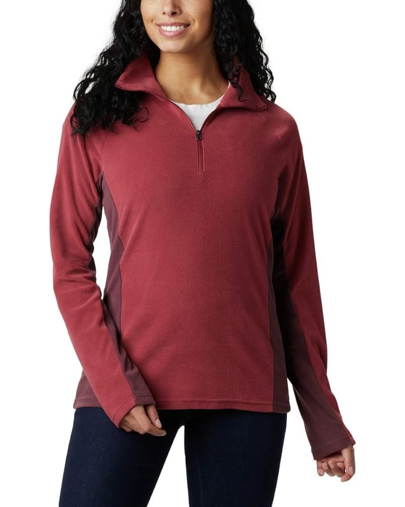 Women's Glacial Iv Half Zip Marsala Red/Malbec $24.42 Jackets