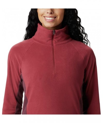 Women's Glacial Iv Half Zip Marsala Red/Malbec $24.42 Jackets