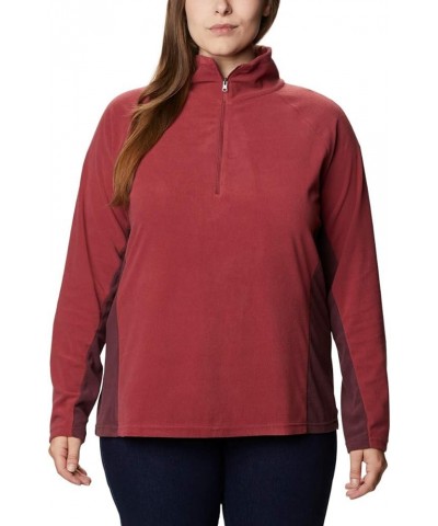 Women's Glacial Iv Half Zip Marsala Red/Malbec $24.42 Jackets