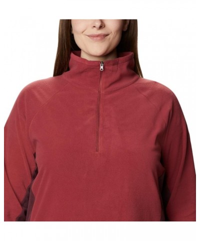 Women's Glacial Iv Half Zip Marsala Red/Malbec $24.42 Jackets