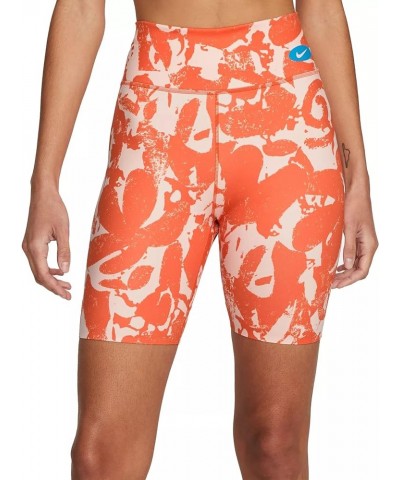 One Women's Mid-Rise 7" Bike Shorts DD0243-010 Size Luxe Orange $10.35 Activewear