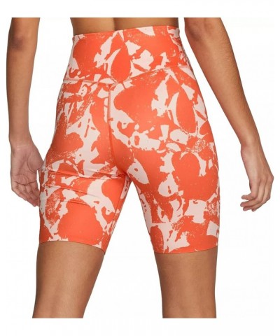 One Women's Mid-Rise 7" Bike Shorts DD0243-010 Size Luxe Orange $10.35 Activewear