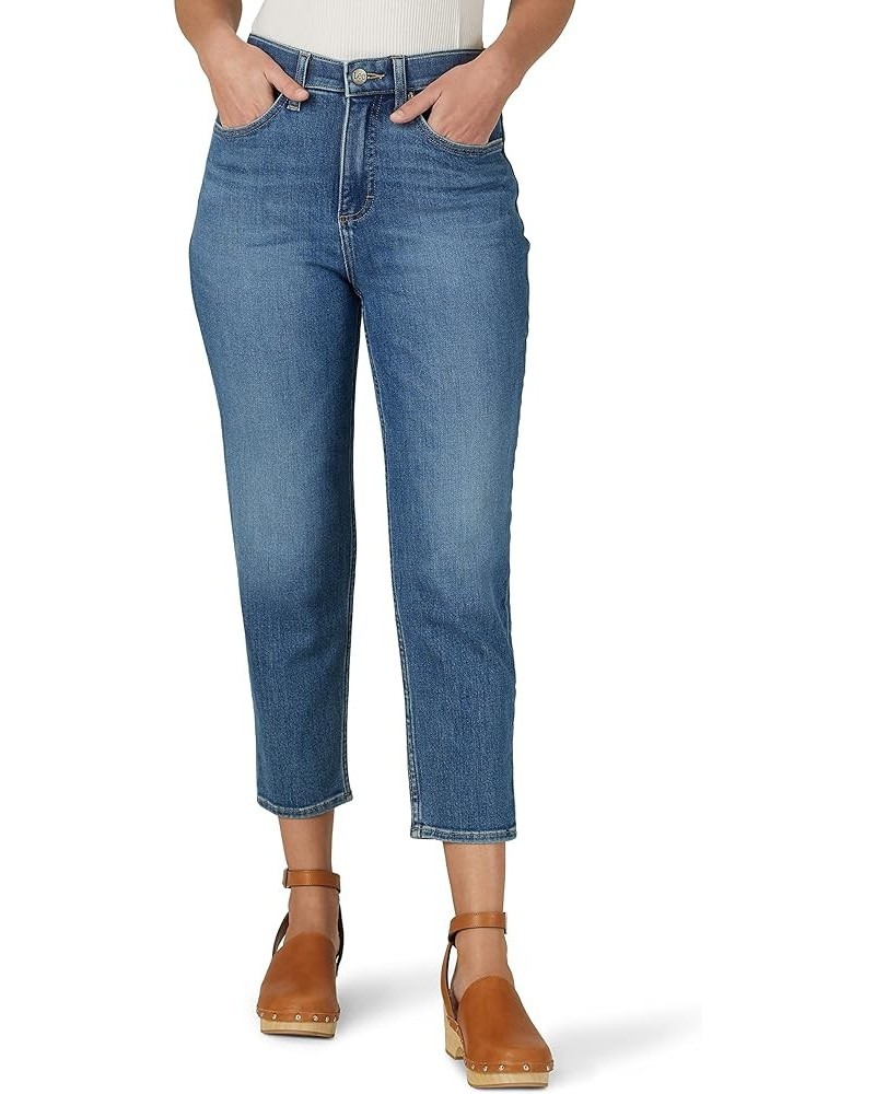 Women's Ultra Lux High-Rise Tapered Crop Jean Soar $15.08 Jeans