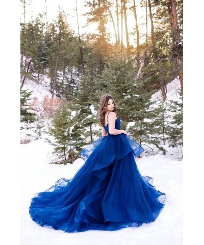 Tulle Prom Dresses for Women Long Spaghetti Straps Ball Gown Puffy Sweetheart Princess Formal Evening Party Gowns Teal $52.50...