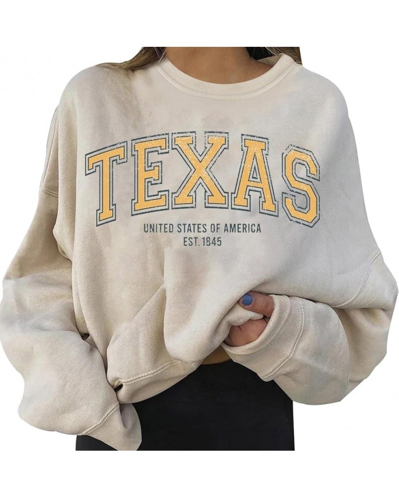 Nevada Sweatshirts For Women Round Neck Letter Graphic Cute Pullover Relaxed Fit Long Sleeve Hoodie Teen Girls Fall Clothes Z...