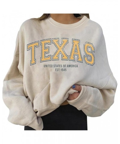 Nevada Sweatshirts For Women Round Neck Letter Graphic Cute Pullover Relaxed Fit Long Sleeve Hoodie Teen Girls Fall Clothes Z...