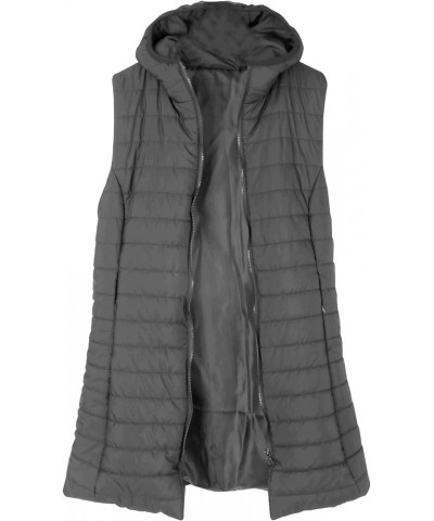 Vests for Women 2024 Trendy Winter Coats/Summer Tank Tops Sleeveless Lightweight Trendy Clothing 6a-gray $8.95 Jackets