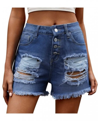 Women's Juniors Fashion Jean Shorts High Waisted Stretchy Denim Shorts Casual Summer Hot Shorts Dressy Casual 04 Blue $10.43 ...