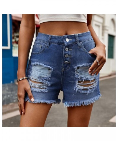 Women's Juniors Fashion Jean Shorts High Waisted Stretchy Denim Shorts Casual Summer Hot Shorts Dressy Casual 04 Blue $10.43 ...