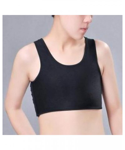 Chest Binder Tank Top for Women Transgender Tomboy Lesbian 3 Rows Clasp FTM Transsexual Breast Binders Tube Bandeau Black $4....