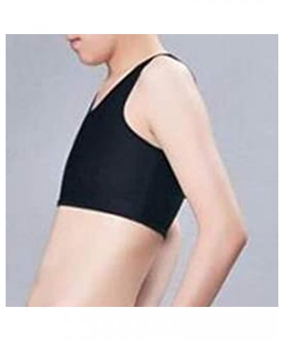 Chest Binder Tank Top for Women Transgender Tomboy Lesbian 3 Rows Clasp FTM Transsexual Breast Binders Tube Bandeau Black $4....