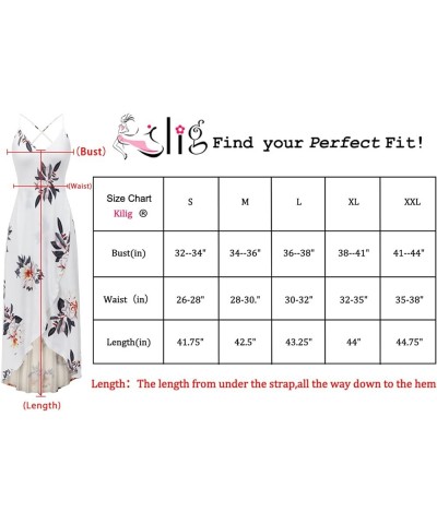 Women's V Neck Sleeveless Casual Summer Sundresses Asymmetrical Patchwork Floral Maxi Dresses Floral-11 $15.91 Dresses