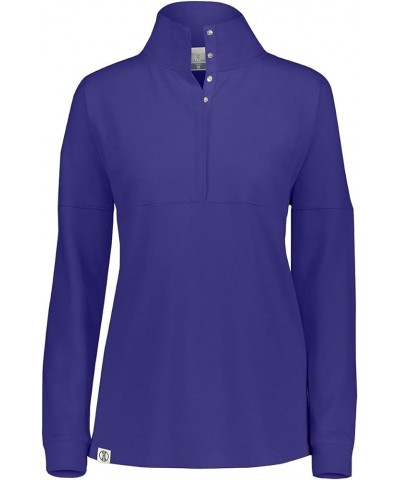 Women's Ladies Sophomore Pullover Purple Heather $12.98 Sweaters