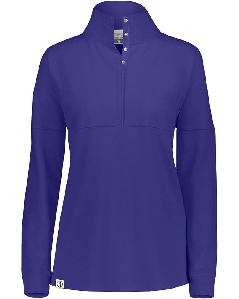 Women's Ladies Sophomore Pullover Purple Heather $12.98 Sweaters