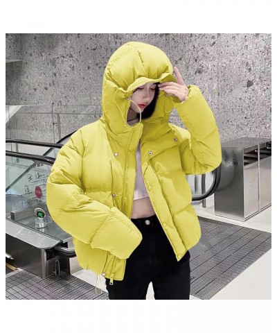 Plus Size Coat Parka Jacket Women Casual Winter Warm Shacket Down Coats Hooded Puffer Jacket Women Womens Fur Coat 05 yellow_...