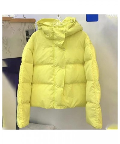 Plus Size Coat Parka Jacket Women Casual Winter Warm Shacket Down Coats Hooded Puffer Jacket Women Womens Fur Coat 05 yellow_...