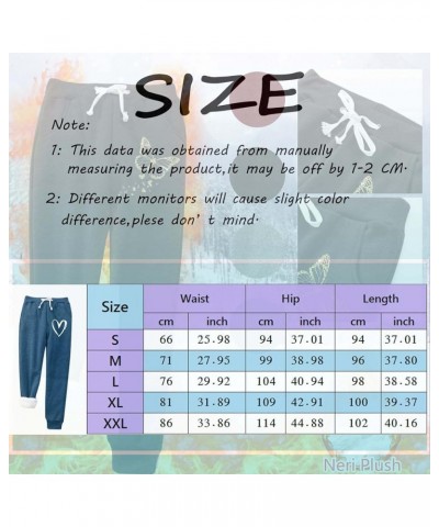 Christmas Women's Fleece Sweatpants Sherpa Lined Winter Warm Athletic Jogger Xmas Snowflake Printed Thermal Pants Blue-008 $1...