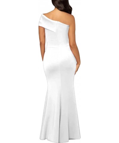 Elegant Mermaid Dresses for Women Sexy Formal V Neck Cocktail Floor Length Long Maxi Dress Evening Party Soild White $23.76 D...