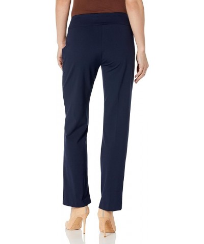 Women's Petite Wide Band Pull on Ankle Pants Midnight $35.99 Pants