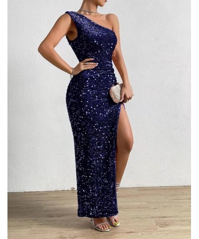 Sequined Sheath Midi Cocktail Dresses for Women Evening Party Bodycon Fitted Wedding Guest Dress EV3 Z-silver $20.64 Dresses