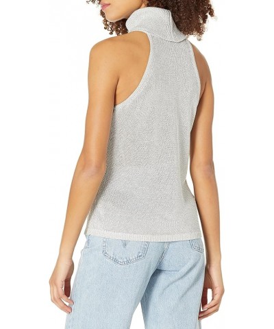 Women's Sleeveless Hadria Lurex Cord Sweater Silver Multi $27.52 Sweaters