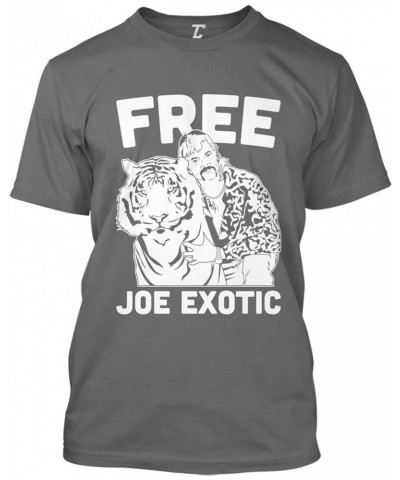 Free Joe Exotic - Gay Tiger King Documentary Men's T-Shirt Charcoal $9.64 T-Shirts