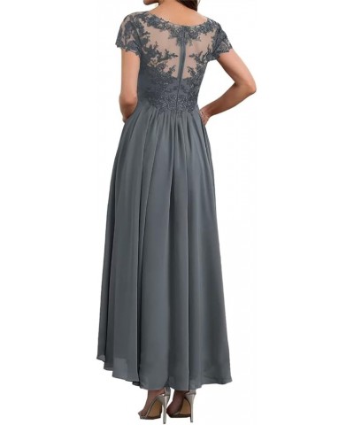 Mother of The Bride Dresses for Wedding Tea Length A Line Lace Wedding Guest Dresses for Women LD0339 Navy $25.65 Dresses