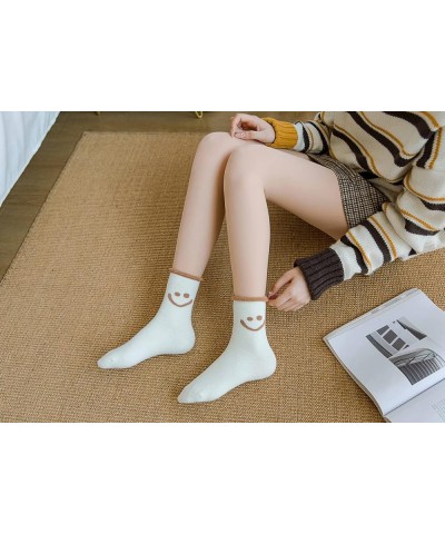 Cute Smile Face Socks,5 Pairs Funny Socks Fashion Cartoon Socks, Socks Funny Low Cut Socks For Women, Lady, Girls Color12 $10...