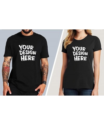 Custom T Shirt for Men Women Design Your Own Front Back Print Personalized T-Shirts Standard Women Rose Red $6.60 T-Shirts