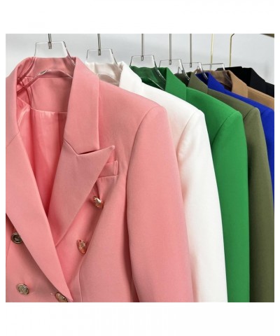 Spring Autumn Solid Color Blazer Women's Slim Fit Thin Suit Jackets En8 $40.88 Blazers