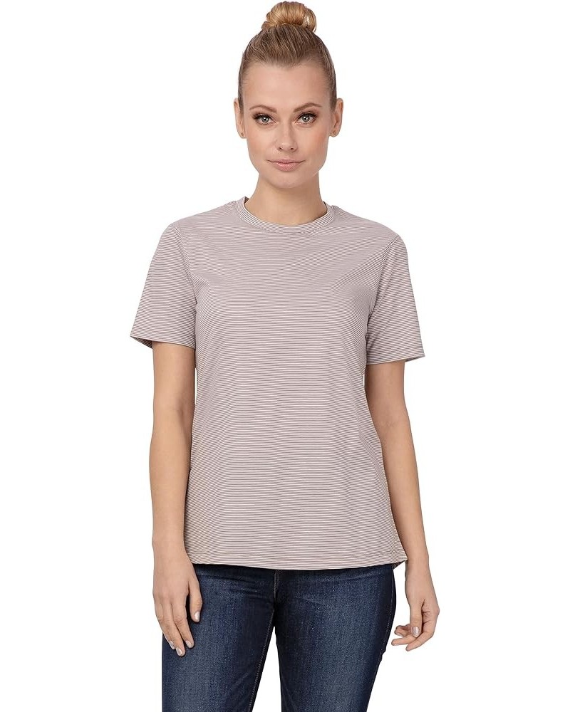 Women's Striped T-Shirt Natural $7.13 T-Shirts