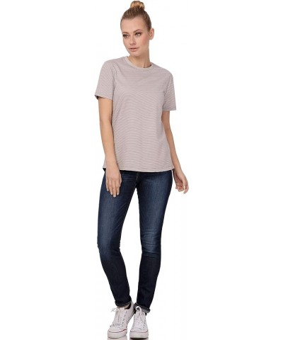 Women's Striped T-Shirt Natural $7.13 T-Shirts