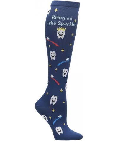 Socks | 12-14 mmHg Compression | Over The Calf | Comfort Support | 1 Pair Dental Sparkle $10.61 Activewear