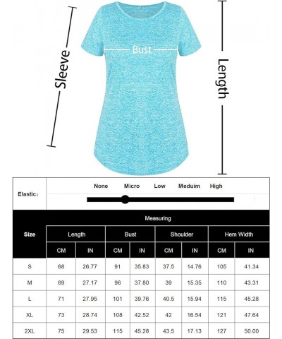 Women's Long Sleeve Workout Shirts Scoop Neck Sports Yoga Running Dry Fit Tops Basic Loose Fit Side Split Activewear Short Sk...