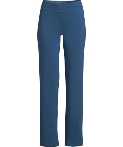 Women's Starfish Mid Rise Straight Leg Pants Evening Blue $25.83 Pants