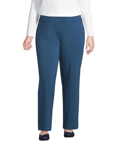 Women's Starfish Mid Rise Straight Leg Pants Evening Blue $25.83 Pants