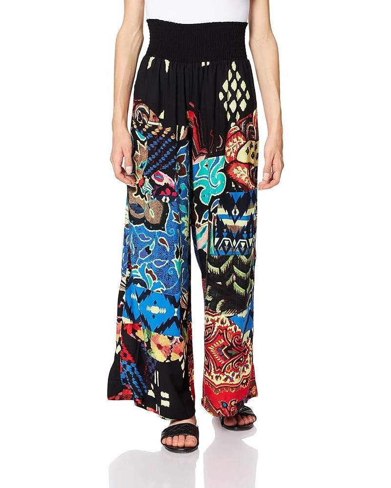 Women's Woven Long Trousers Multicolor $48.68 Pants