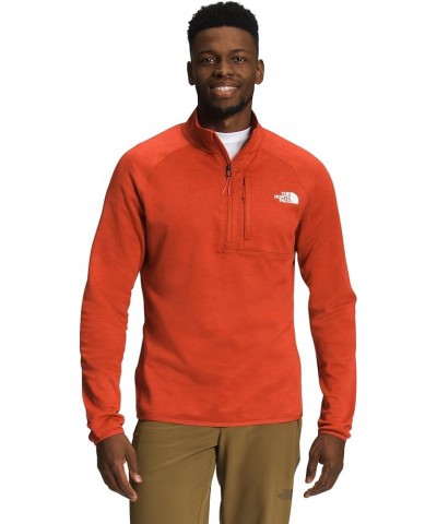 Men's Canyonlands Half Zip Pullover Sweatshirt Rusted Bronze Heather $41.29 Jackets