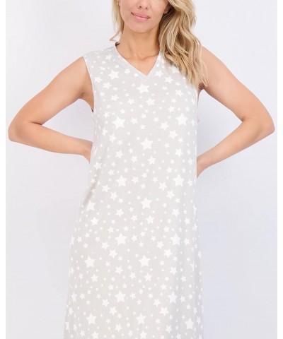 3 Pack: Women's Soft Tank Nightgown Sleeveless Nightshirt Sleep Dress (Available In Plus Size) Tank Nightshirt Set 2 $23.36 S...