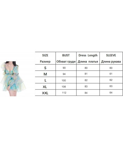 Women Puff Sleeve Tulle Mini Princess Dress Off Shoulder Ruffled Flowy Fairy Mesh Tulle Short Dresses for Party 6-purple $13....