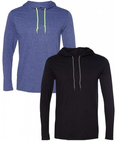 Men's Modern/Fitted Heather Blue - Black $10.11 Hoodies & Sweatshirts