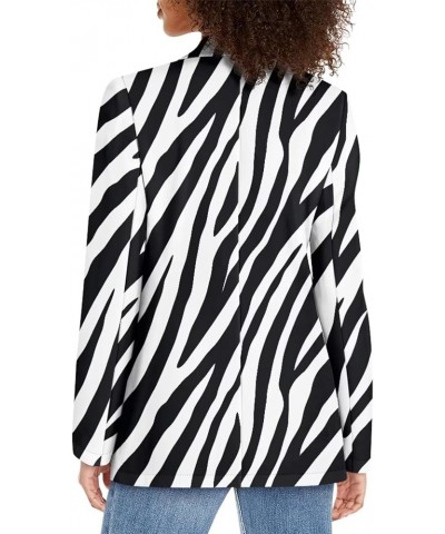 Casual Blazers for Women Lightweight Jackets Suit Long Sleeve with Side Pockets Size XXS-XXXL for Sports Work Zebra Print $22...