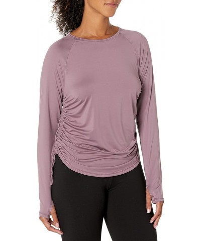 Women's Motion Long Sleeve Longline Crew (500) Misty Purple / / Fresh Orchid XX-Large $30.00 Activewear