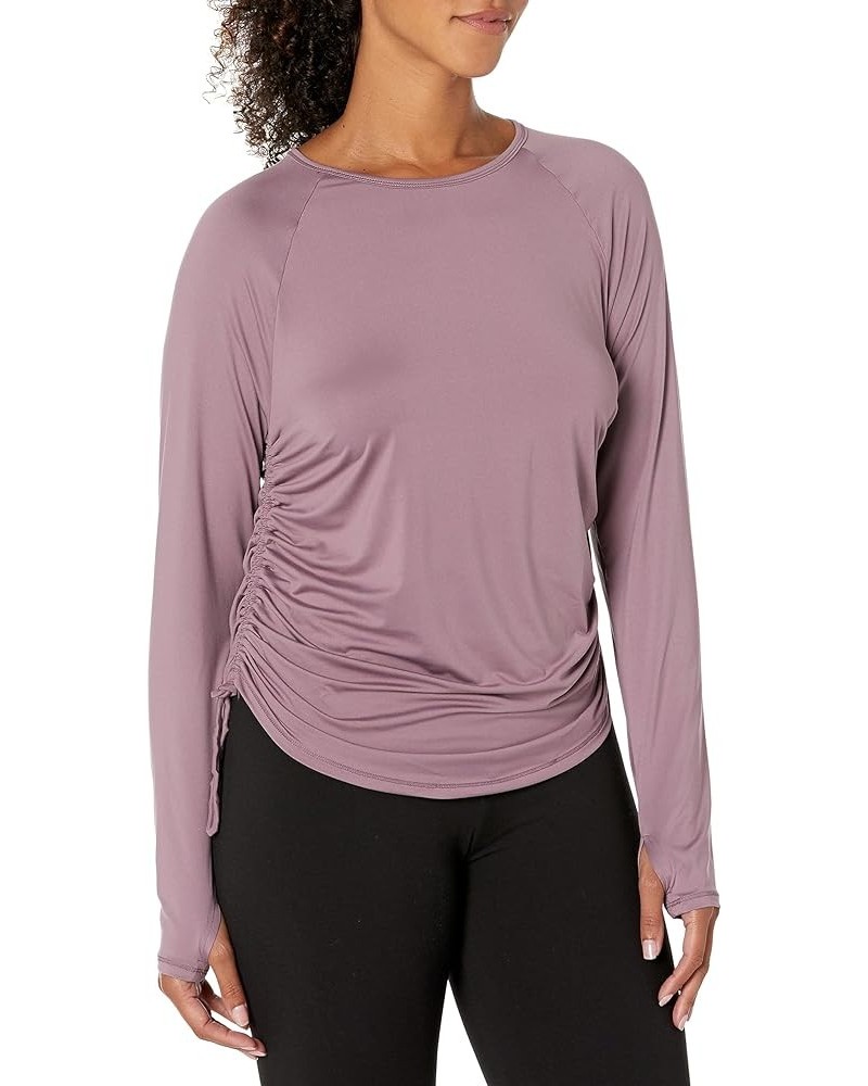 Women's Motion Long Sleeve Longline Crew (500) Misty Purple / / Fresh Orchid XX-Large $30.00 Activewear