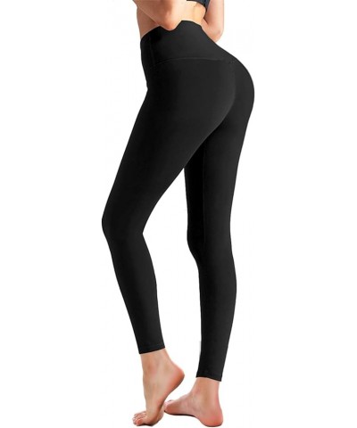 1/3 Pack Leggings High Waisted for Women, Tummy Control Yoga Pants Soft Workout Running Legging Large-X-Large 1-black $12.50 ...