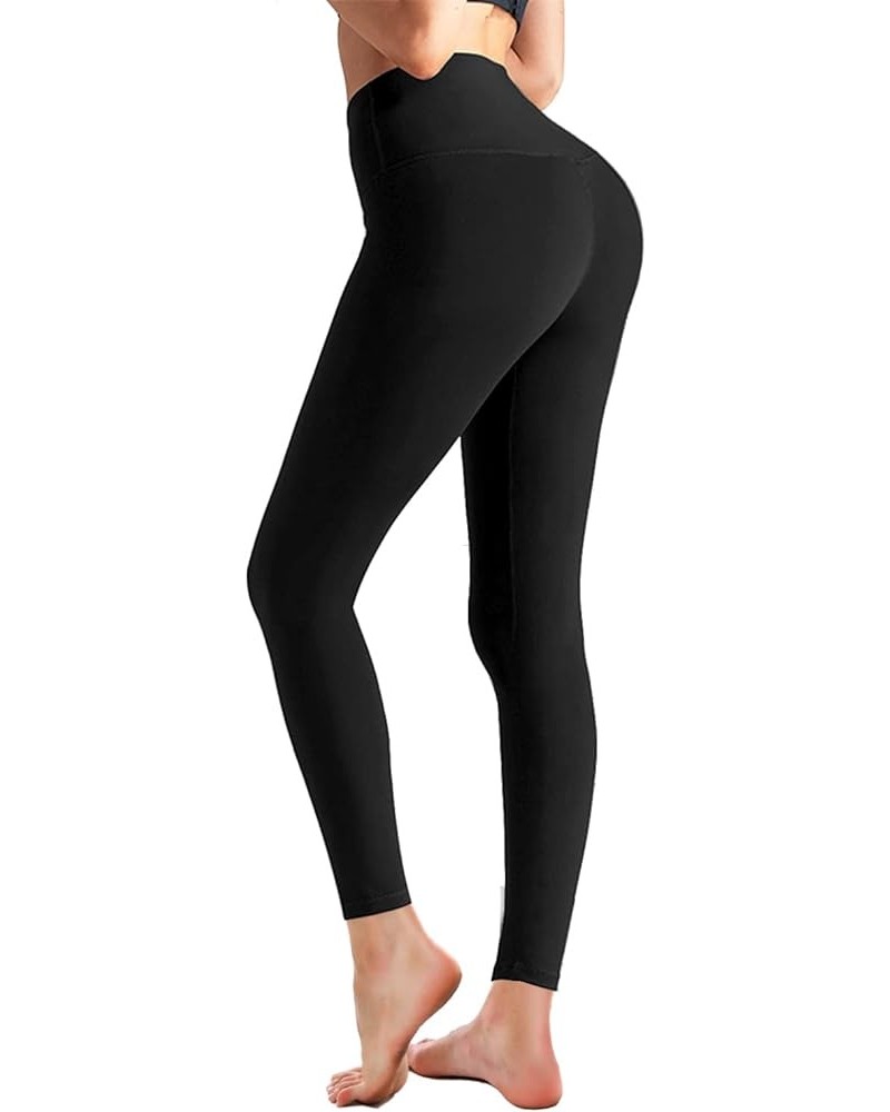 1/3 Pack Leggings High Waisted for Women, Tummy Control Yoga Pants Soft Workout Running Legging Large-X-Large 1-black $12.50 ...