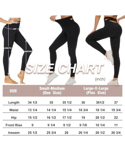 1/3 Pack Leggings High Waisted for Women, Tummy Control Yoga Pants Soft Workout Running Legging Large-X-Large 1-black $12.50 ...